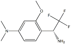 [4-((1R)-1-AMINO-2,2,2-TRIFLUOROETHYL)-3-METHOXYPHENYL]DIMETHYLAMINE Struktur