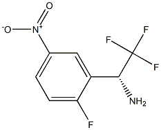 (1R)-2,2,2-TRIFLUORO-1-(2-FLUORO-5-NITROPHENYL)ETHYLAMINE Struktur