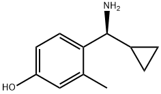 4-((1S)AMINOCYCLOPROPYLMETHYL)-3-METHYLPHENOL Struktur