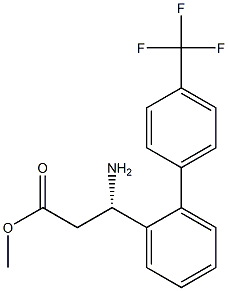 METHYL (3S)-3-AMINO-3-(2-[4-(TRIFLUOROMETHYL)PHENYL]PHENYL)PROPANOATE Struktur