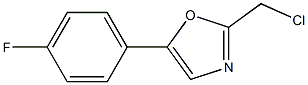 2-(CHLOROMETHYL)-5-(4-FLUOROPHENYL)-1,3-OXAZOLE Struktur