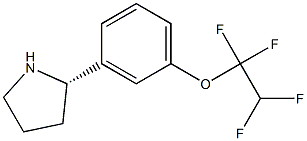 1-[3-((2S)PYRROLIDIN-2-YL)PHENOXY]-1,1,2,2-TETRAFLUOROETHANE Struktur