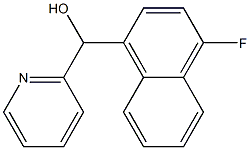 4-FLUORO-1-NAPHTHYL-(2-PYRIDYL)METHANOL Struktur