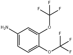 3-TRIFLUOROMETHOXY-4-(TRIFLUOROMETHOXY)-ANILINE Struktur