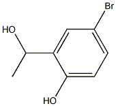 4-BROMO-2-(1-HYDROXYETHYL)PHENOL Struktur