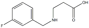 3-[(3-FLUOROBENZYL)AMINO]PROPANOIC ACID Struktur