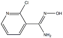 2-CHLORO-N'-HYDROXYPYRIDINE-3-CARBOXIMIDAMIDE Struktur