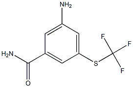 3-AMINO-5-[(TRIFLUOROMETHYL)THIO]BENZAMIDE Struktur