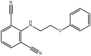 2-[(2-PHENOXYETHYL)AMINO]ISOPHTHALONITRILE Struktur