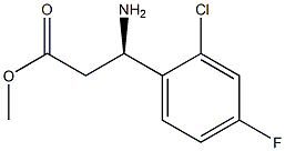 METHYL (3R)-3-AMINO-3-(2-CHLORO-4-FLUOROPHENYL)PROPANOATE Struktur