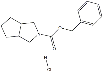 (3S)-BENZYL ENDO CIS-3-AZABICYCLO[3,3,0]OCTANE-3-CARBOXYLATE HYDROCHLORIDE Struktur