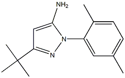 3-TERT-BUTYL-1-(2,5-DIMETHYLPHENYL)-1H-PYRAZOL-5-AMINE Struktur