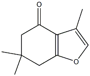 3,6,6-TRIMETHYL-6,7-DIHYDRO-1-BENZOFURAN-4(5H)-ONE Struktur