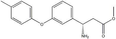 METHYL (3S)-3-AMINO-3-[3-(4-METHYLPHENOXY)PHENYL]PROPANOATE Struktur