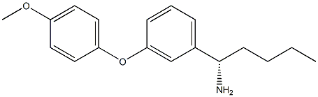 (1S)-1-[3-(4-METHOXYPHENOXY)PHENYL]PENTYLAMINE Struktur