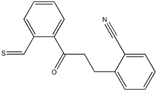 3-(2-CYANOPHENYL)-2'-THIOMETHYLPROPIOPHENONE Struktur