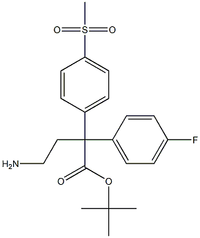 BOC-3-(4-FLUOROPHENYL)-3-(4-METHANESULFONYLPHENYL)PROPYLAMINE Struktur