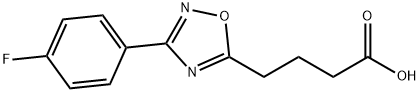 4-[3-(4-FLUORO-PHENYL)-[1,2,4]OXADIAZOL-5-YL]-BUTYRIC ACID Struktur