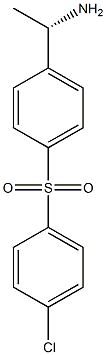 1-([4-((1S)-1-AMINOETHYL)PHENYL]SULFONYL)-4-CHLOROBENZENE Struktur