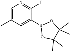 2-FLUORO-5-METHYLPYRIDINE-3-BORONIC ACID PINACOL ESTER Struktur