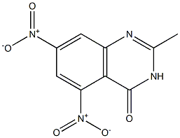 4(3H)-QUINAZOLINONE, 2-METHYL-5,7-DINITRO- Struktur