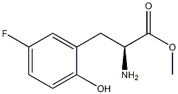 METHYL (2S)-2-AMINO-3-(5-FLUORO-2-HYDROXYPHENYL)PROPANOATE Struktur