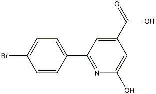 2-(4-BROMOPHENYL)-6-HYDROXYPYRIDINE-4-CARBOXYLIC ACID Struktur