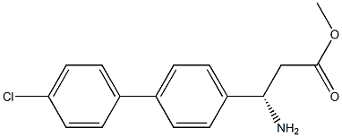 METHYL (3S)-3-AMINO-3-[4-(4-CHLOROPHENYL)PHENYL]PROPANOATE Struktur