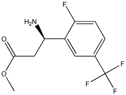 METHYL (3R)-3-AMINO-3-[2-FLUORO-5-(TRIFLUOROMETHYL)PHENYL]PROPANOATE Struktur