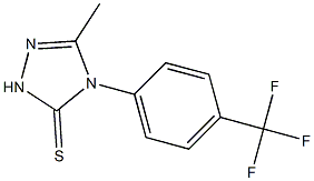 4,5-DIHYDRO-3-METHYL-4-(4-TRIFLUOROMETHYLPHENYL)-1,2,4-TRIAZOLE-5(1H)-THIONE Struktur