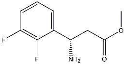 METHYL (3S)-3-AMINO-3-(2,3-DIFLUOROPHENYL)PROPANOATE Struktur