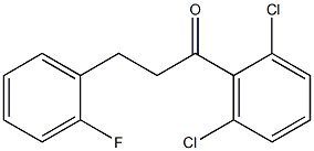 2',6'-DICHLORO-3-(2-FLUOROPHENYL)PROPIOPHENONE Struktur