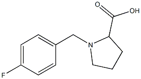 1-(4-FLUOROBENZYL)PYRROLIDINE-2-CARBOXYLIC ACID Struktur