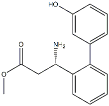 METHYL (3S)-3-AMINO-3-[2-(3-HYDROXYPHENYL)PHENYL]PROPANOATE Struktur