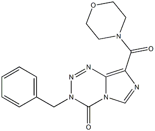 3-BENZYL-8-(MORPHOLIN-4-YLCARBONYL)IMIDAZO[5,1-D][1,2,3,5]TETRAZIN-4(3H)-ONE Struktur