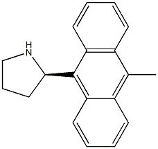 (2R)-2-(10-METHYL(9-ANTHRYL))PYRROLIDINE Struktur