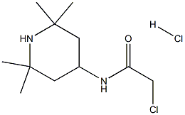 2-CHLORO-N-(2,2,6,6-TETRAMETHYLPIPERIDIN-4-YL)ACETAMIDE HYDROCHLORIDE Struktur