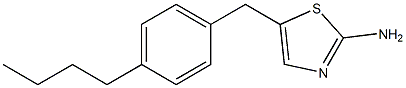 5-(4-BUTYLBENZYL)-1,3-THIAZOL-2-AMINE Struktur