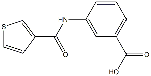 3-[(THIEN-3-YLCARBONYL)AMINO]BENZOIC ACID Struktur