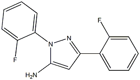 1,3-BIS(2-FLUOROPHENYL)-1H-PYRAZOL-5-AMINE Struktur