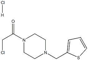 1-(CHLOROACETYL)-4-(THIEN-2-YLMETHYL)PIPERAZINE HYDROCHLORIDE Struktur