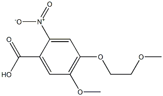 5-METHOXY-4-(2-METHOXYETHOXY)-2-NITROBENZOIC ACID Struktur