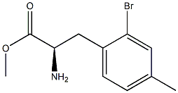 METHYL (2R)-2-AMINO-3-(2-BROMO-4-METHYLPHENYL)PROPANOATE Struktur