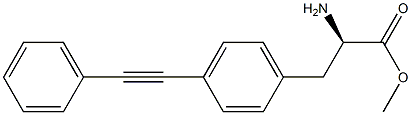 METHYL (2R)-2-AMINO-3-[4-(2-PHENYLETHYNYL)PHENYL]PROPANOATE Struktur