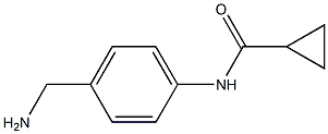 N-[4-(AMINOMETHYL)PHENYL]CYCLOPROPANECARBOXAMIDE Struktur