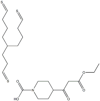 4-(2-ETHOXYCARBONYL-1-ACETYL)-PIPERIDINE-1-CARBOXYLIC ACID TERTIO-BUTYL ESTER Struktur