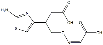 (Z)-2-(2-AMINOTHIAZOL-4-YL)-2-(1-CARBOXY-1-METHYL)ETHOXYIMINOACETIC ACID Struktur