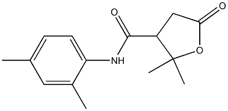 N-(2,4-DIMETHYLPHENYL)-2,2-DIMETHYL-5-OXOTETRAHYDROFURAN-3-CARBOXAMIDE Struktur