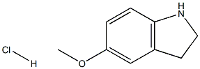 5-METHOXYINDOLINE HYDROCHLORIDE Struktur