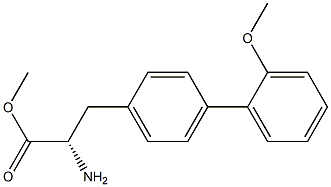 METHYL (2S)-2-AMINO-3-[4-(2-METHOXYPHENYL)PHENYL]PROPANOATE Struktur